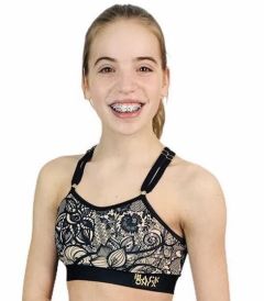 Black Onyx Nude Lace top