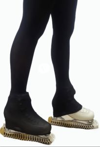 Boot-and heelcover tights black