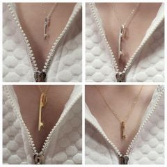 ..Ice skate blade necklace