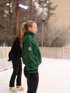Figureskater Teddy sweater Forest green