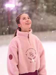 Figureskater Teddy sweater Dusty rose
