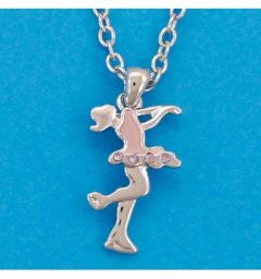 Pink layback necklace