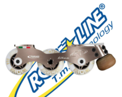 Roll-Line Linea inline skate plate & wheels