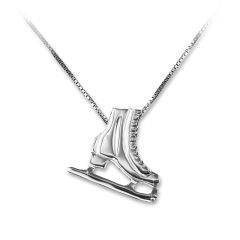 .Mikelart ketting Silver ICE skate