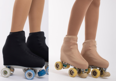 Skate bootcovers black or skin