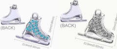 sleutelhanger glitter blue or silver