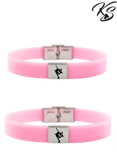 .Skate bracelet pink