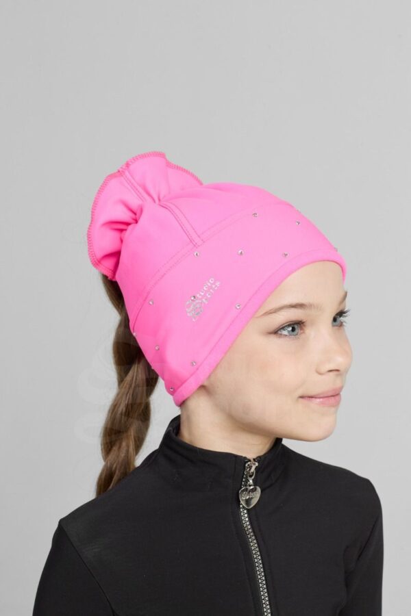 Ponytail hat pink