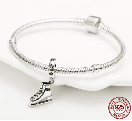 Sterling silver Skate bracelet