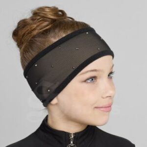 Thermo hoofdband mesh & rhinestones