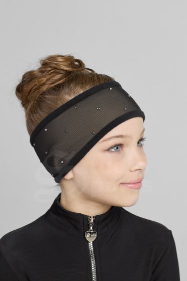 Thermo hoofdband mesh & rhinestones