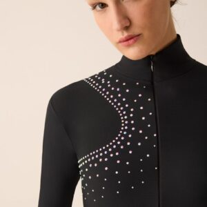 f2c578d4541e407e5fb3baf7488a9207 Jacket rhinestones Black 349