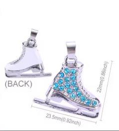 Sleutelhanger Zircon blue.