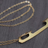 10640cbdd992d20dfff74d8c2e584b96 Ice skate blade & chain 18K Gold Plated