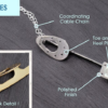 6369bfc7517f16b1b8a0bd67c4df41d5 Ice skate blade & chain 18K Gold Plated