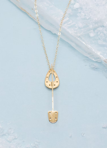 b1d251c76d09c8b0485df2f513d1f634 Ice skate blade & chain 18K Gold Plated