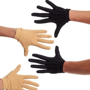 Competition gloves rhinestones skin or black