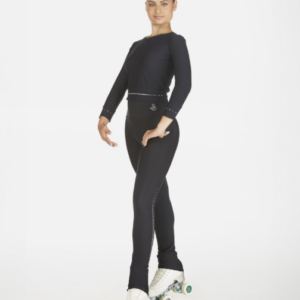 Legging with row of crystals
